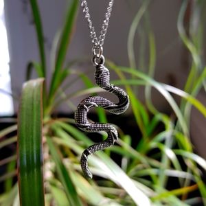 Silver Snake Necklace